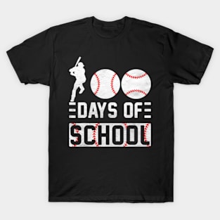 Baseball Lover 100 Days Of School T-Shirt